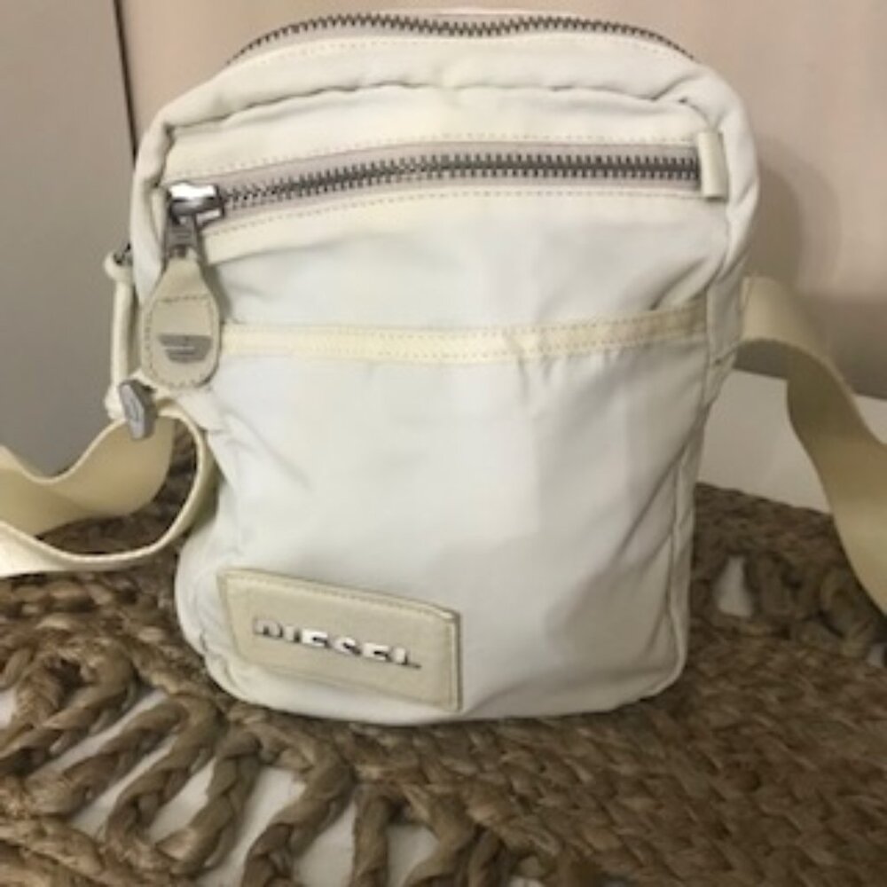DIESEL Nylon Crossbody Bag with Leather Trim - Reposhing